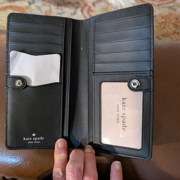 Kate Spade White and Gray Clutch, Unused - Picture 5 of 5